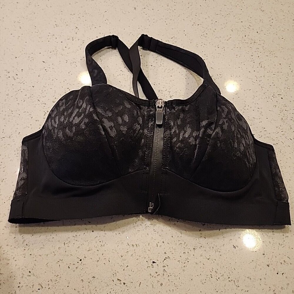 Victorias Secret Incredible Knockout Ultra Max Bra 34C Black Front Closure UW